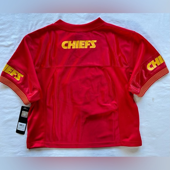 KC Kansas City Chiefs Cropped Football Jersey - Picture 3 of 3